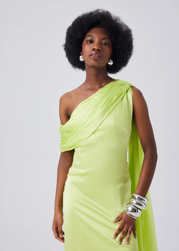Thalia Dress (Green) — a closer view