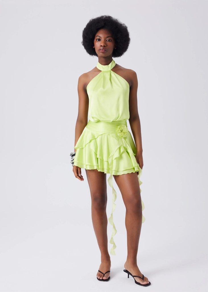 Nicoline Dress (Green) — a closer view