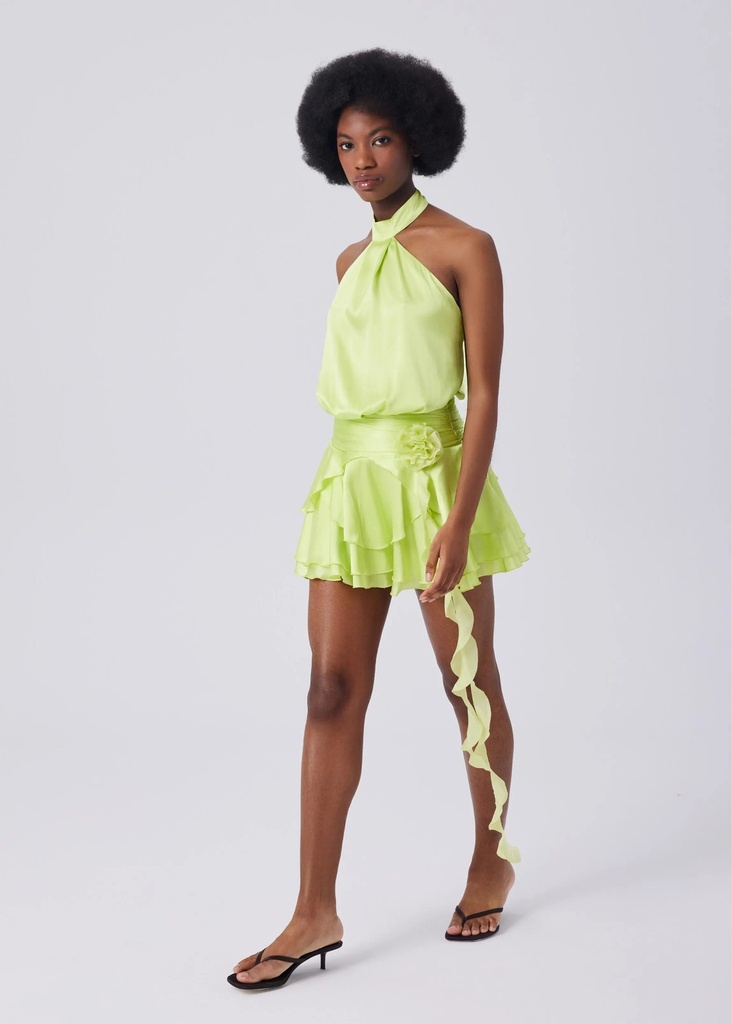 Nicoline Dress (Green) — styling perspective