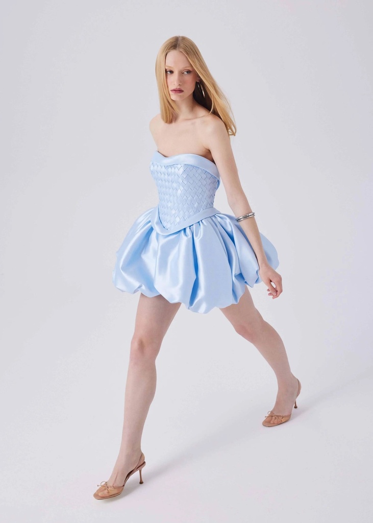 Rosali Dress (Blue) — a closer view