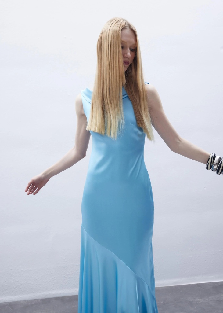 Aurora Dress (Blue) — a closer view